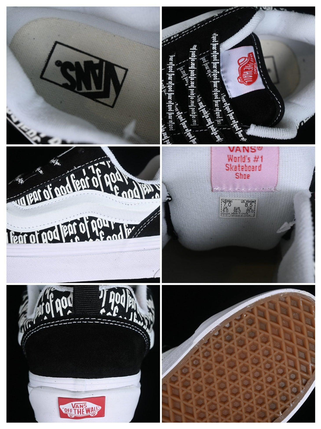 Vans Knu Skool Fear Of God 'Black/White'