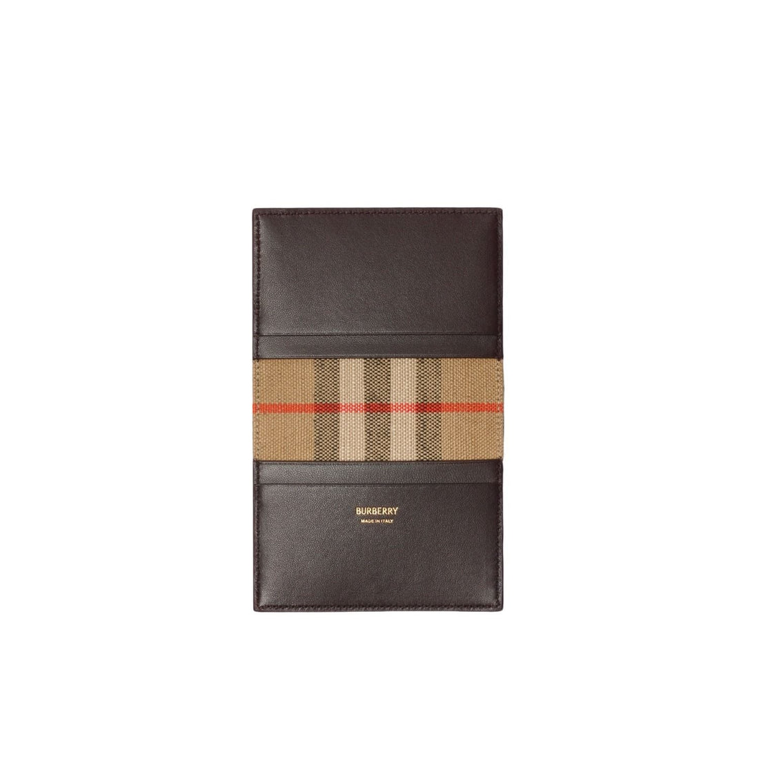 (WMNS) Burberry 26 Bloomsbury Folding Card Case 'Peat Brown Sand Beige' 81204911