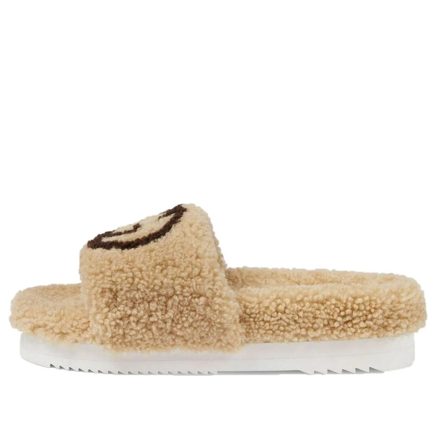 WMNS) Gucci Slide 'Interlocking G Merino Wool - Light Brown' 646225-D0L00
