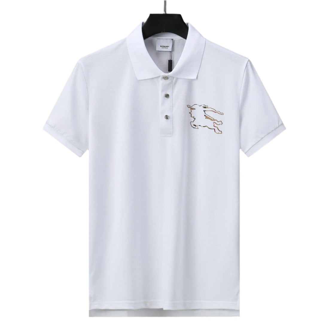 Burberry White T-Shirt With Collar