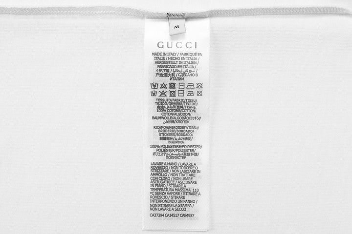 Gucci T-Shirt White Crew Neck Logo Tee – Luxury Cotton Comfort