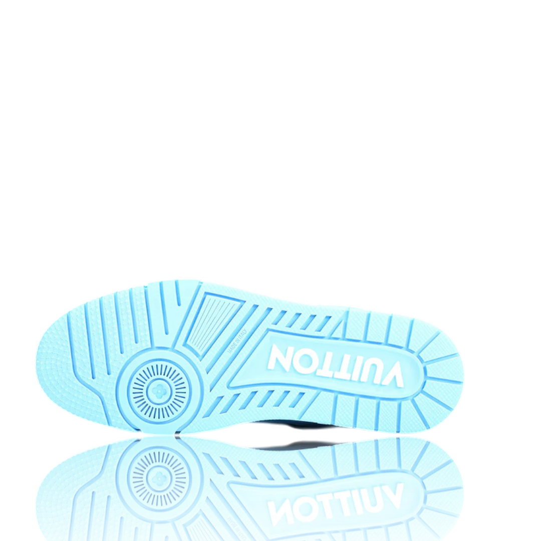 LOUIS VUITTОП TRAINER LOW 'MONOGRAM BLUE EMBOSSED'