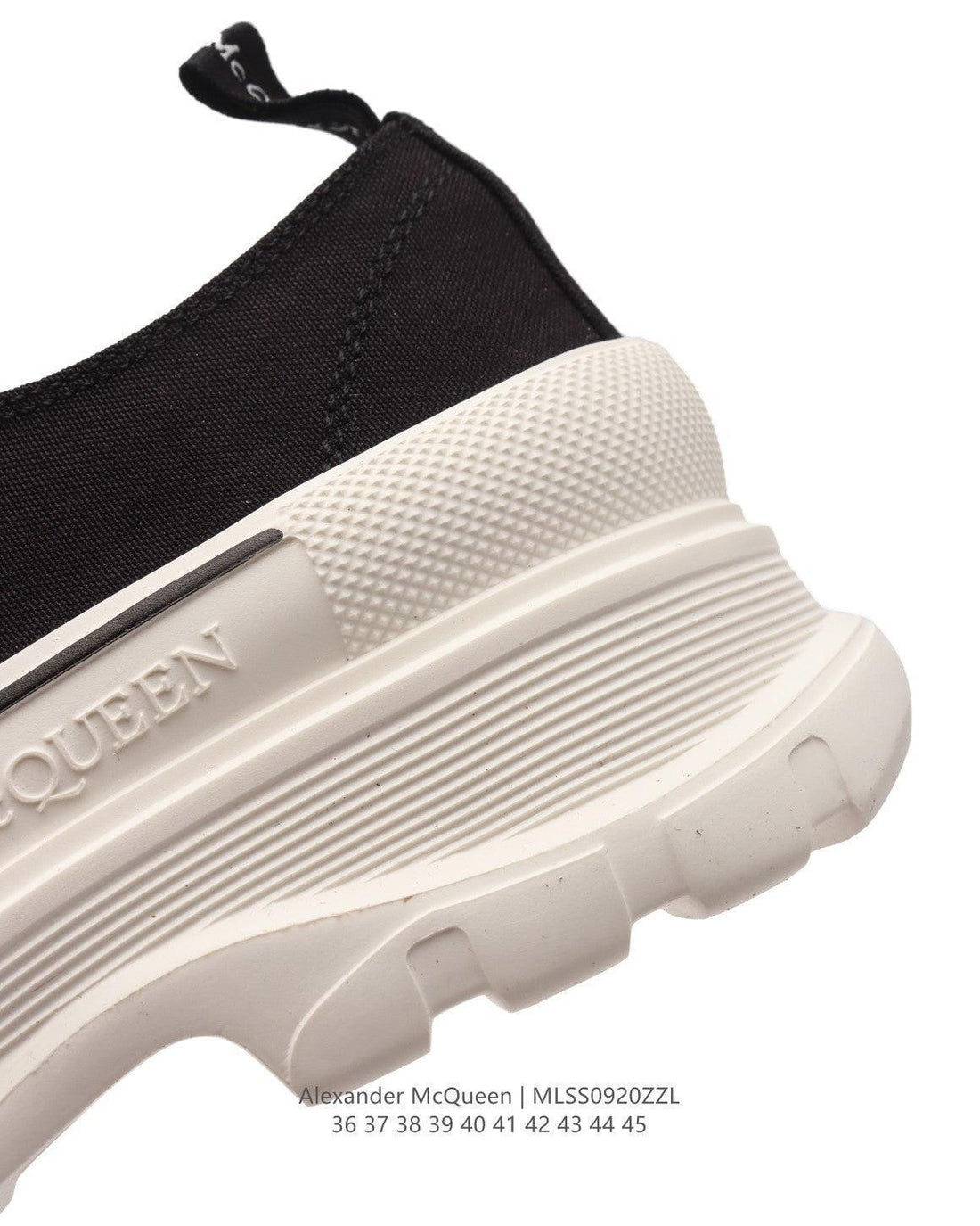 Alexander McQueen Women Tread Slick lace-up Sneakers 'Black/White'