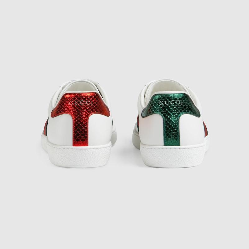 Gucci Ace GG Supreme Sneakers with Embroidered Bee