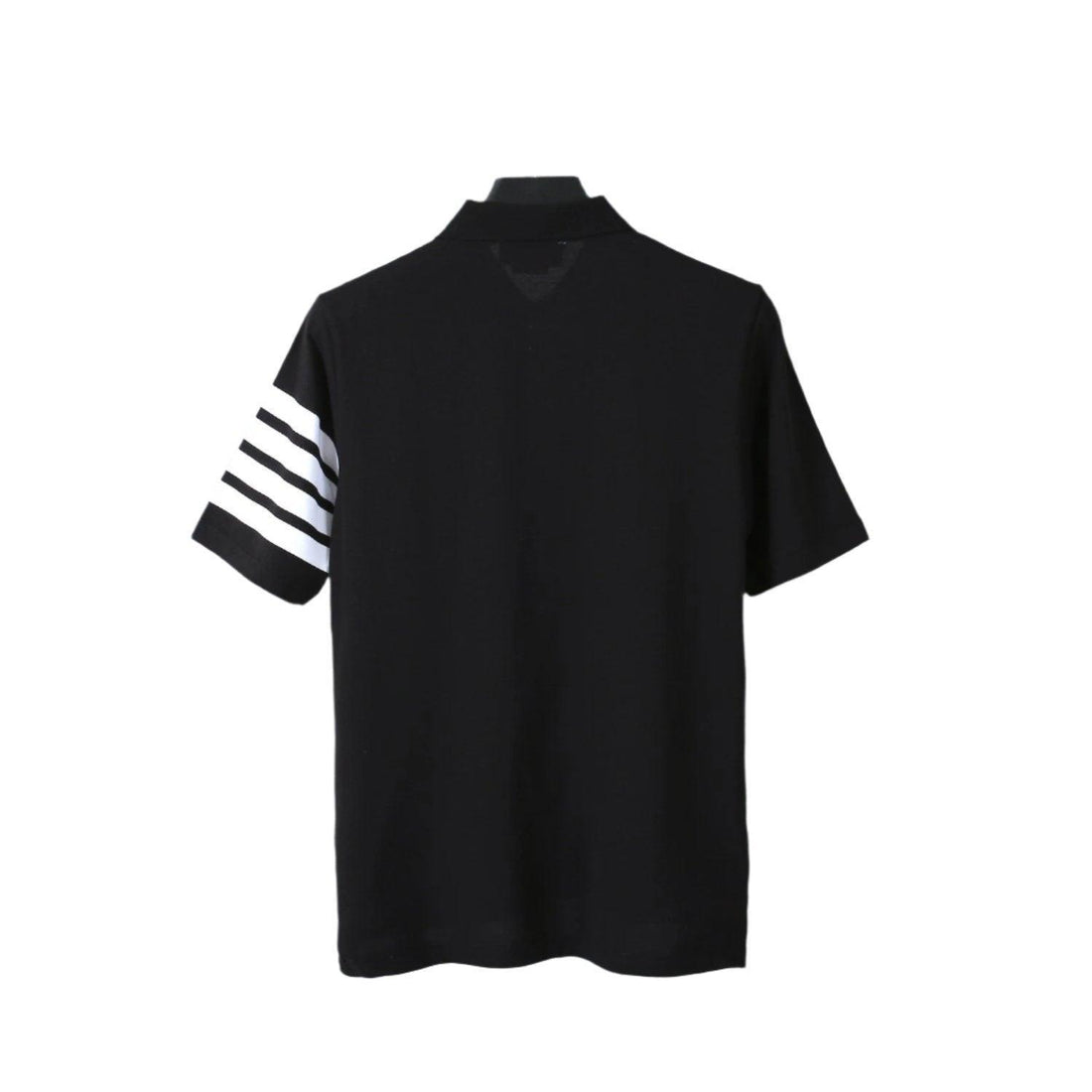 Thom Browne Black T-Shirt with Collar