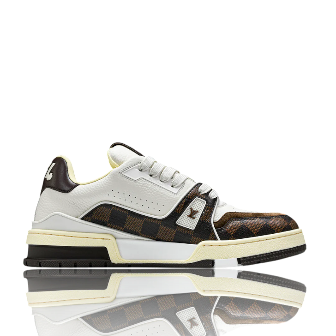 LOUIS VUITTОП TRAINER LOW BY TYLER, THE CREATOR 'WHITE MOCHA DAMIER