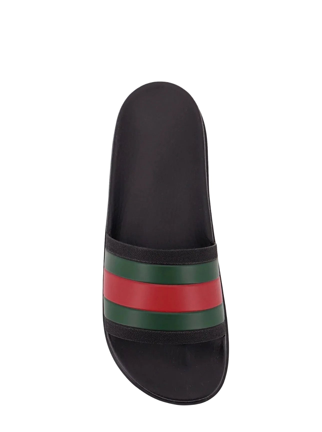Gucci Rubber Slide With Web Detail Black Men