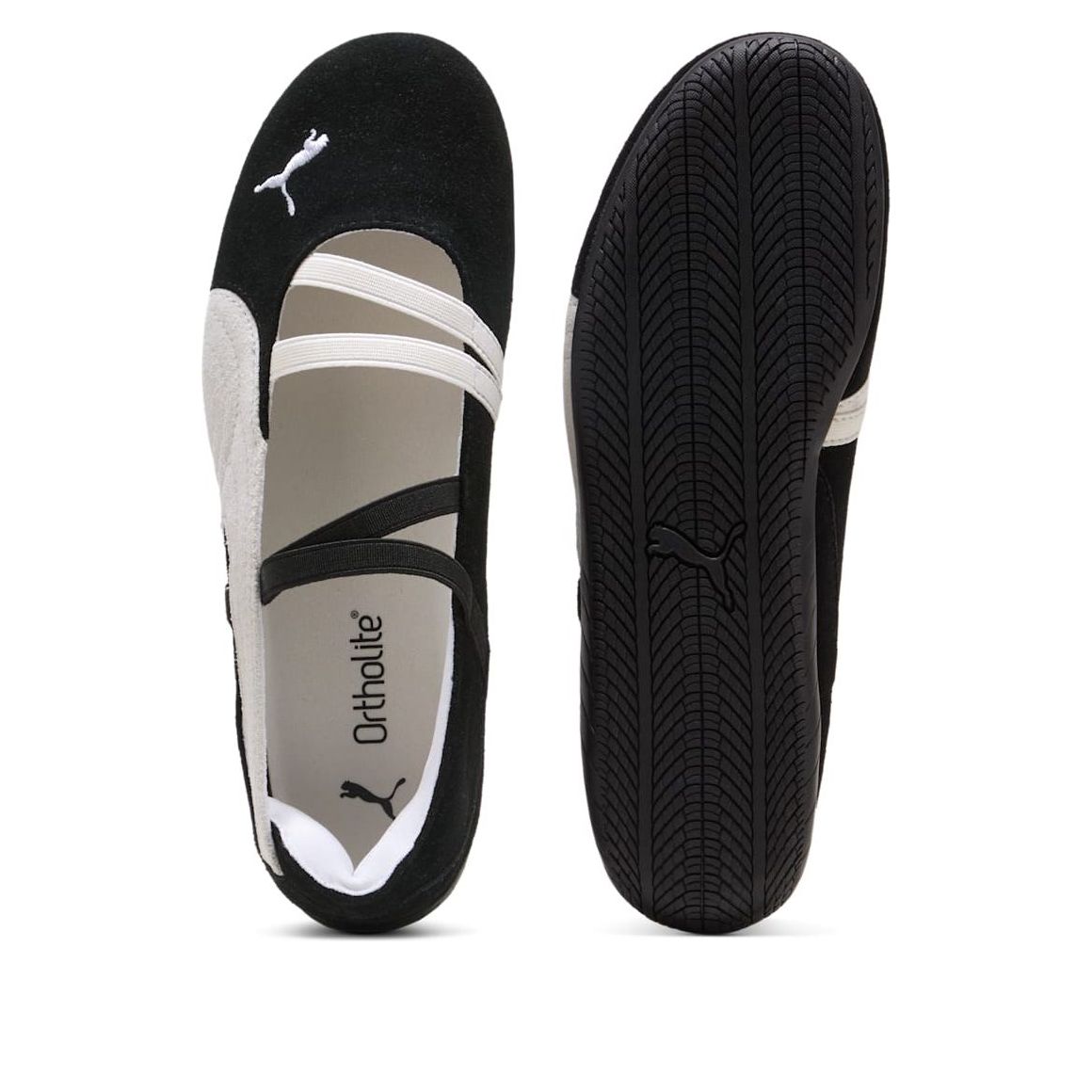 (WMNS) PUMA Speedcat Ballet Suede 'Black White' 401287-06