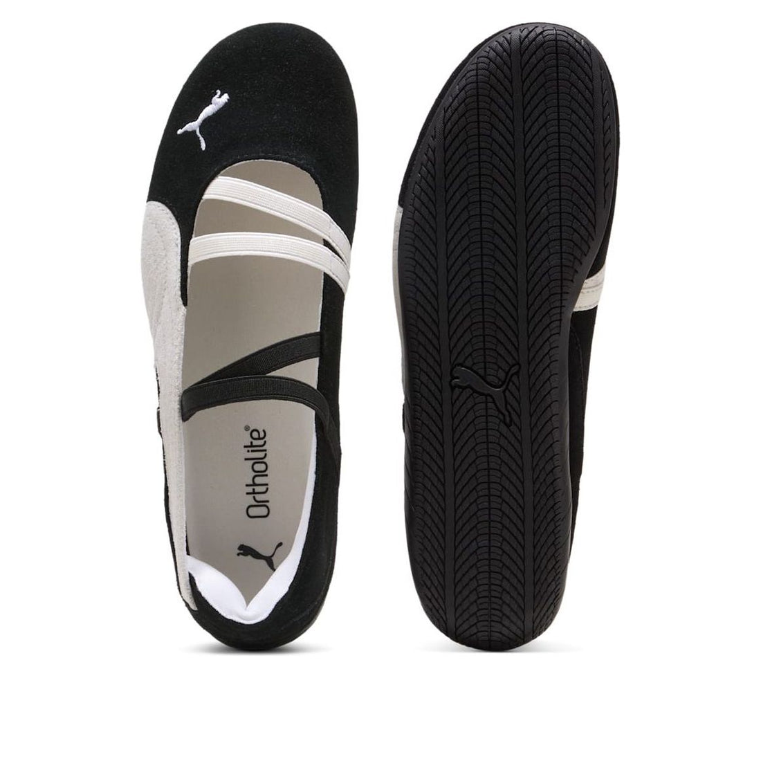(WMNS) PUMA Speedcat Ballet Suede 'Black White' 401287-06