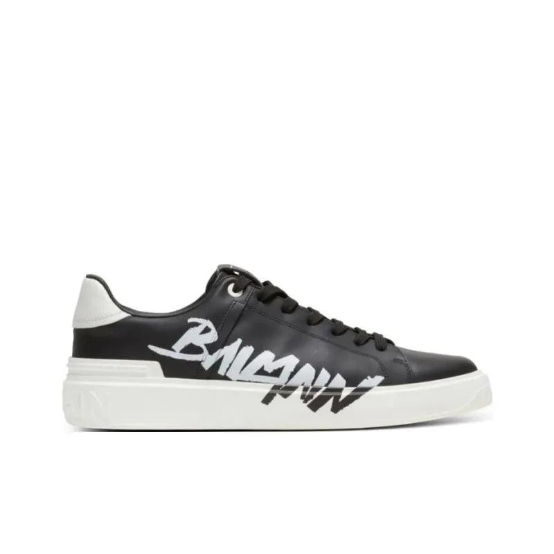 BALMAIN B Court Low-Top Sneakers 'Black/White'