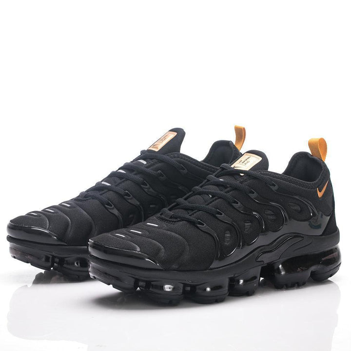 Nike Air VaporMax Plus Black Metallic Gold Sneakers