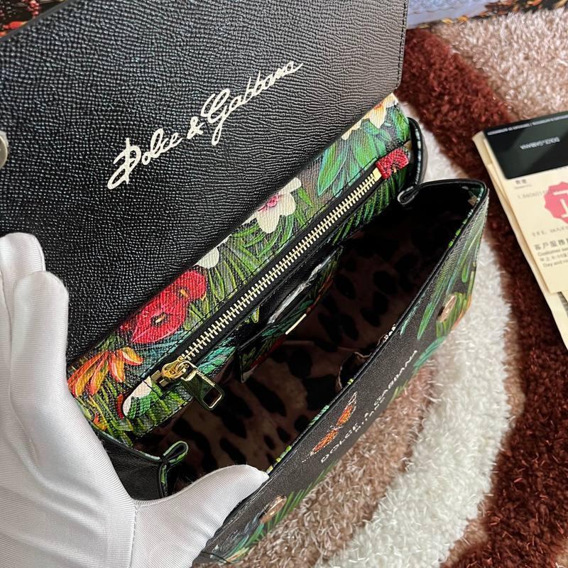 Dolce & Gabbana Flower Print Sicily Bag