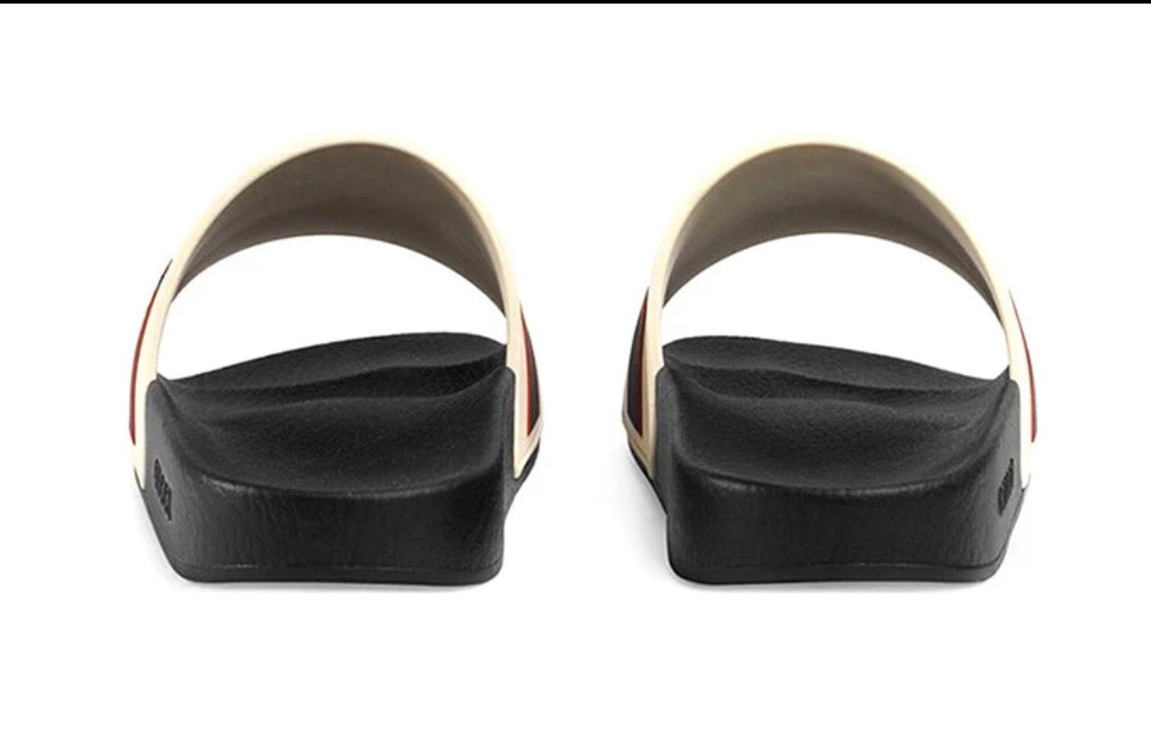 Gucci Stripe Rubber Slide 'Ecru' 522884