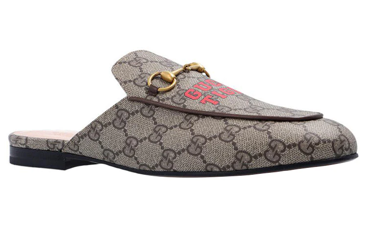 WMNS) GUCCI Princetown Slipper 'Gucci Tiger - Beige Ebony' 687841-UTG10-9760