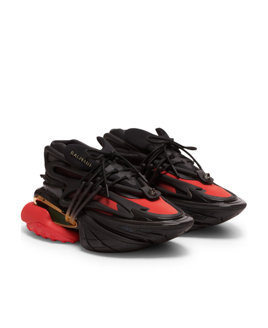 Unicorn low-top trainers in neoprene and leather