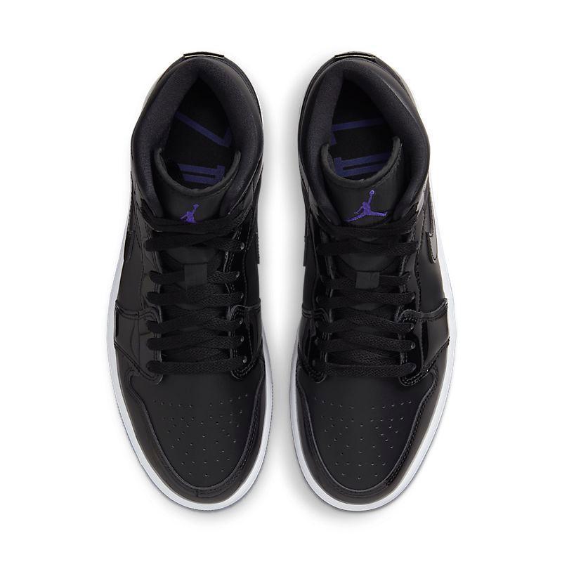 Air Jordan 1 Mid SE 'Space Jam' - Iconic Black Patent Leather Sneakers