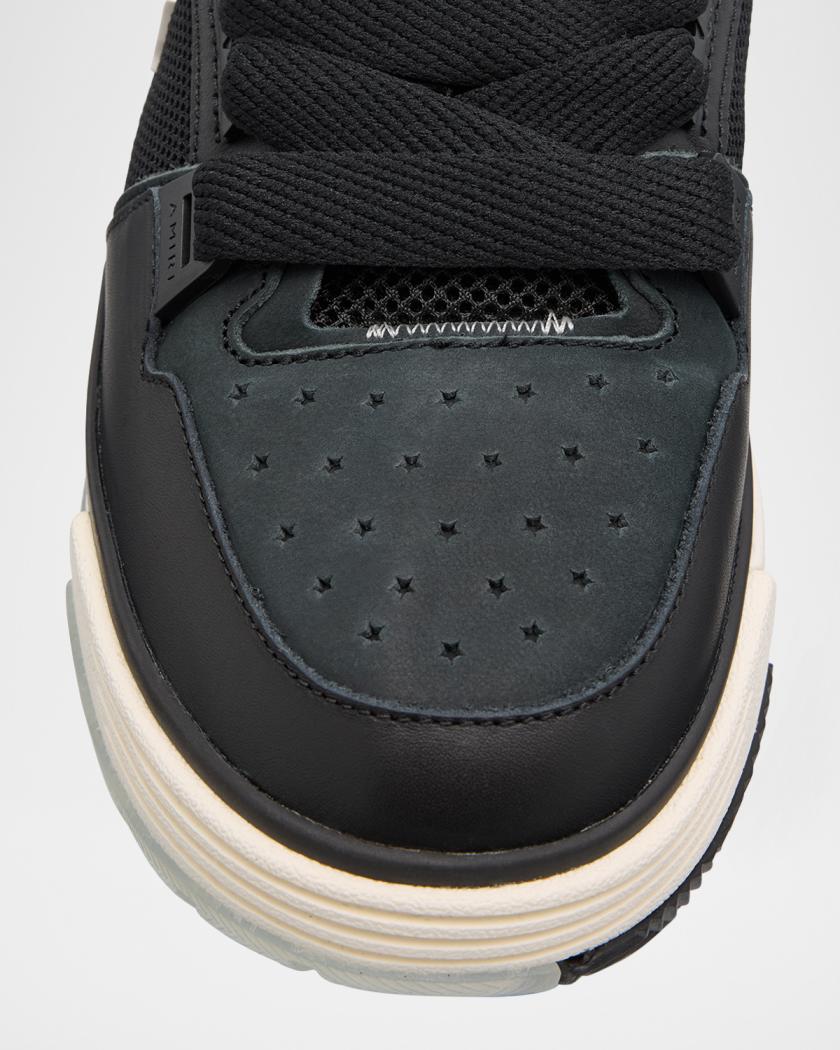 Men's MA-1 Leather & Mesh Low-Top Sneakers
