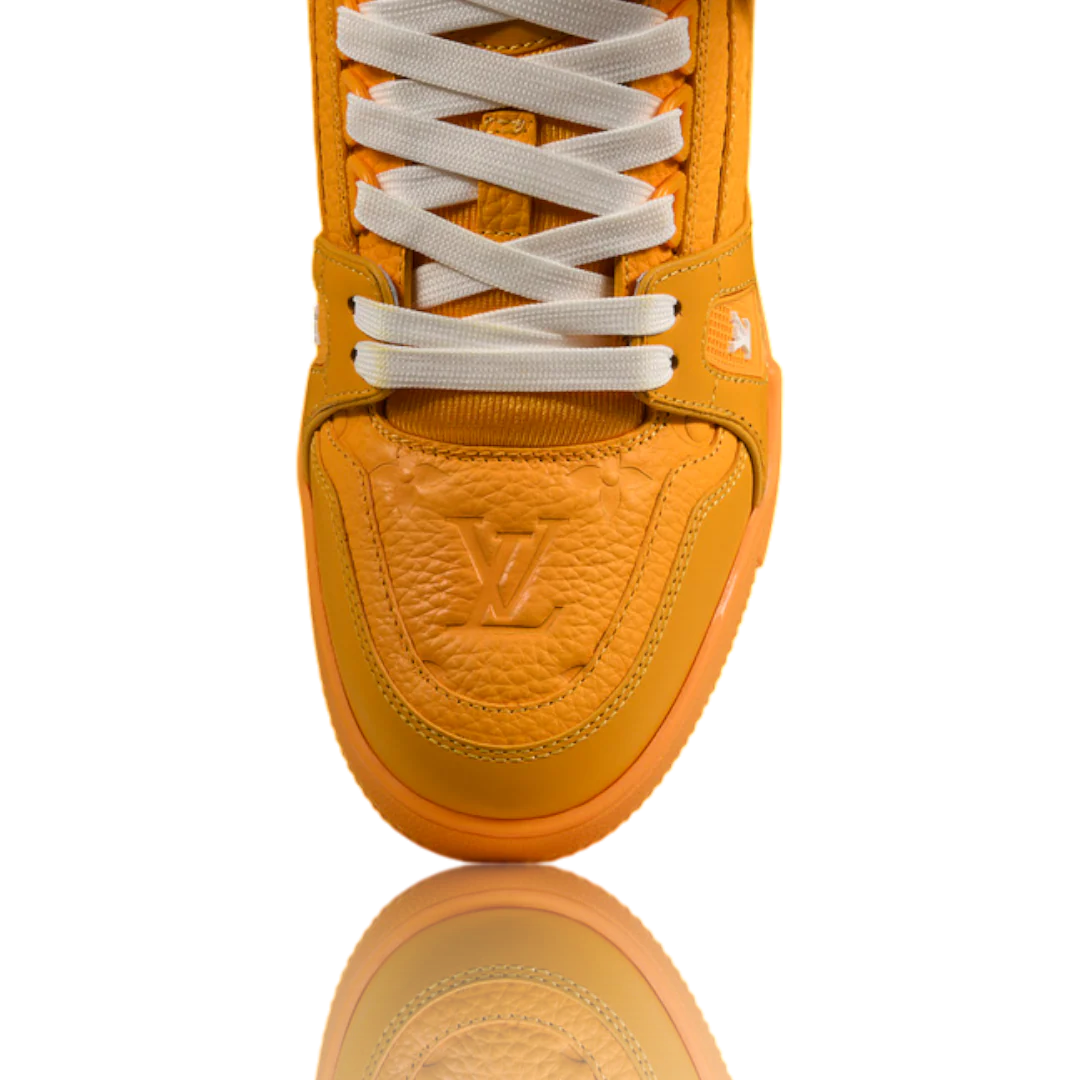 LOUIS VUITTОП TRAINER LOW 'MONOGRAM YELLOW EMBOSSED'