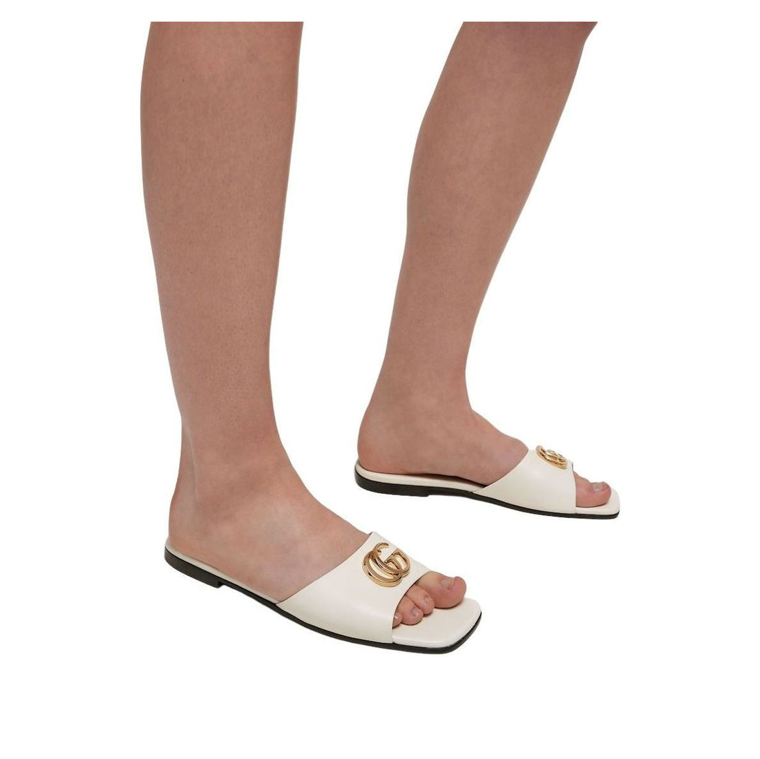 (WMNS) Gucci Slide Sandal with Double G 'White' 870700-BKO00-9214