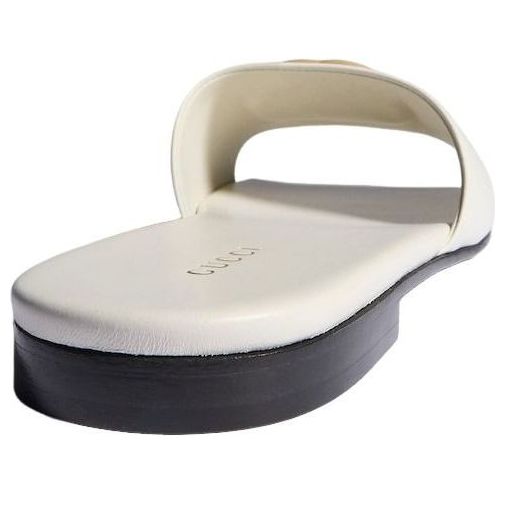 (WMNS) Gucci Slide Sandal with Double G 'White' 870700-BKO00-9214