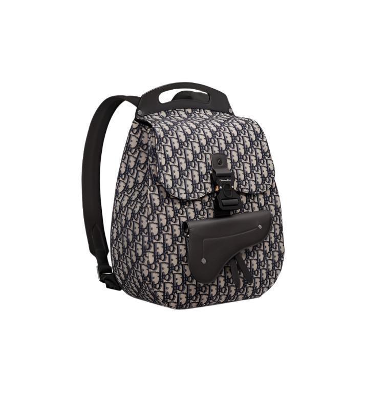 Dior Gallop Sling Bag Black Grained Calfskin