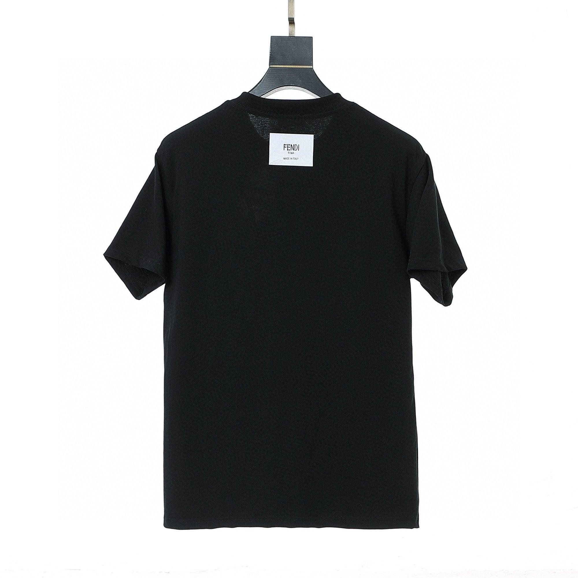Fendi T-Shirt without Collar 'Black'