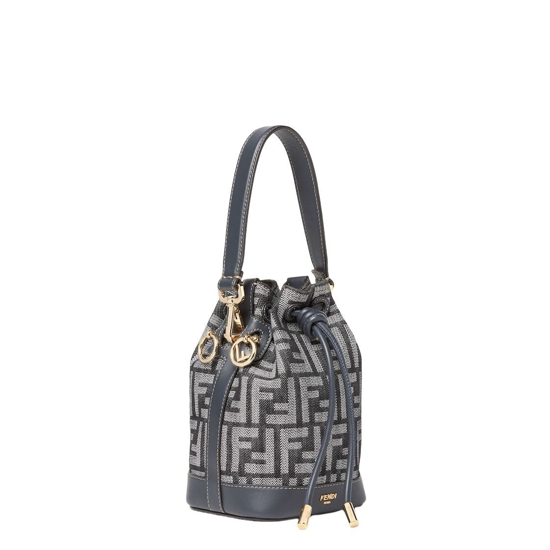(WMNS) Fendi FW25 Mon Tresor FF Jacquard Mini-Bag 'Blue' 8BS109AUT4F1UJ5