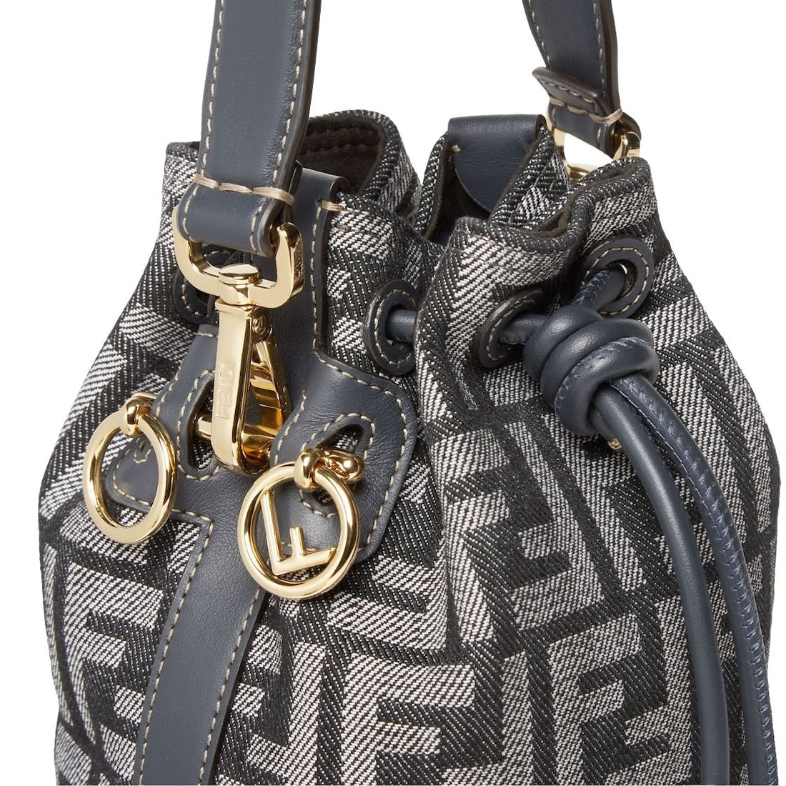 (WMNS) Fendi FW25 Mon Tresor FF Jacquard Mini-Bag 'Blue' 8BS109AUT4F1UJ5