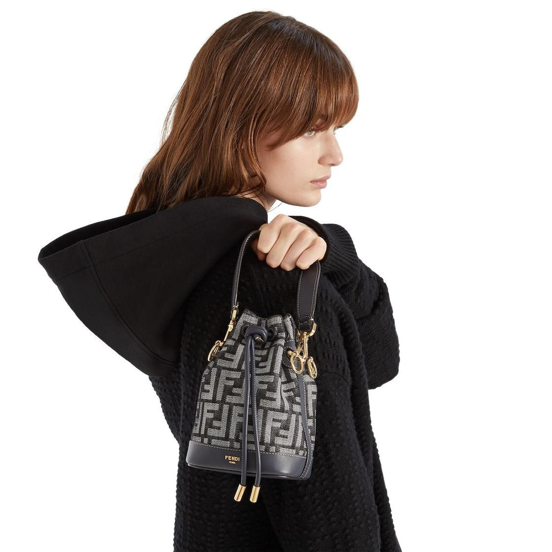 (WMNS) Fendi FW25 Mon Tresor FF Jacquard Mini-Bag 'Blue' 8BS109AUT4F1UJ5