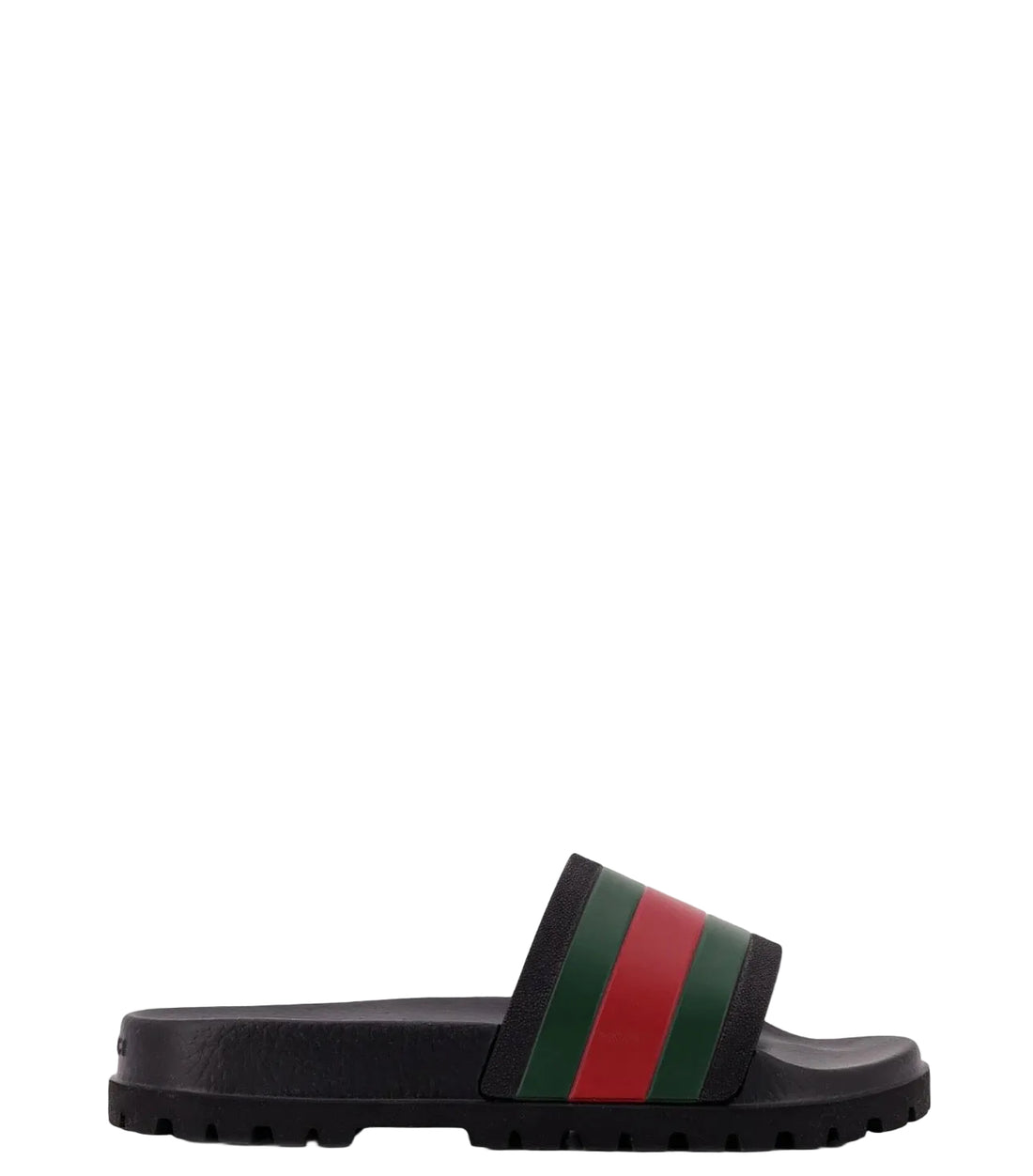 Gucci Rubber Slide With Web Detail Black Men