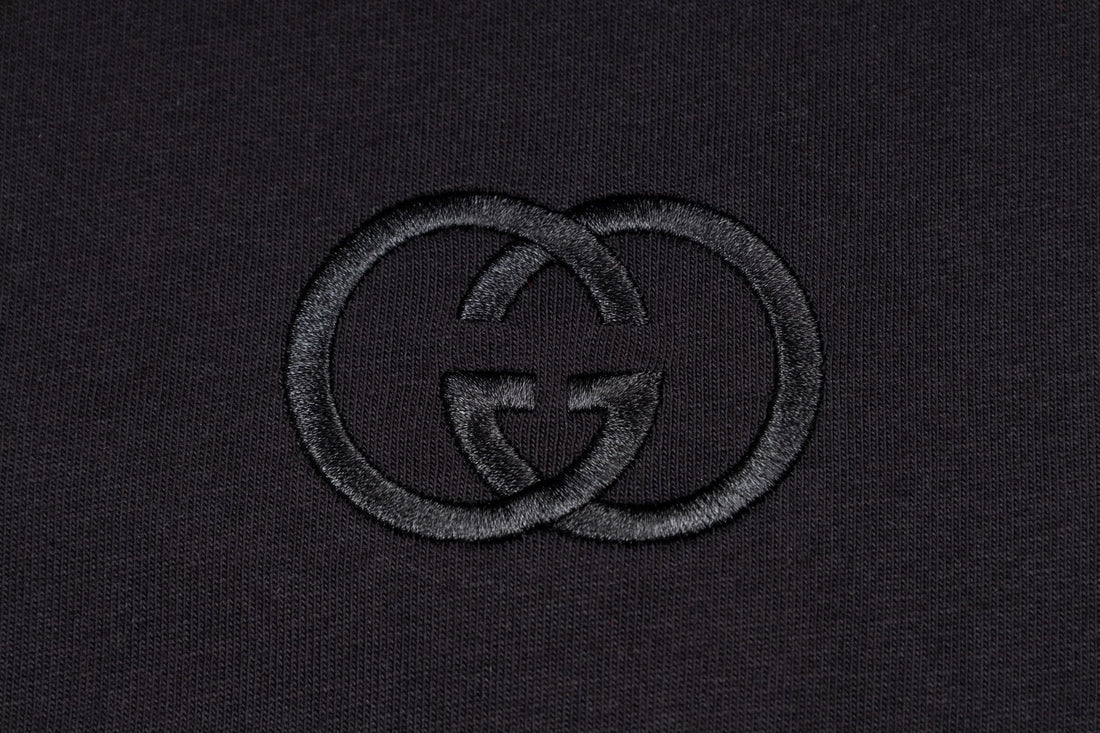 Gucci GG T-Shirt Without Collar 'Black' – Luxury Cotton Tee