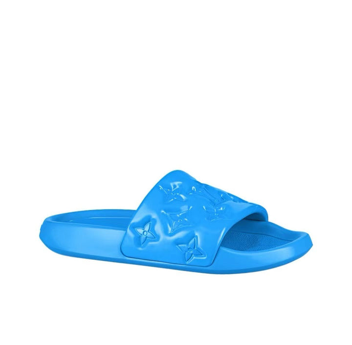LOUIS VUITTON Waterfront Slide Slippers Men's Blue