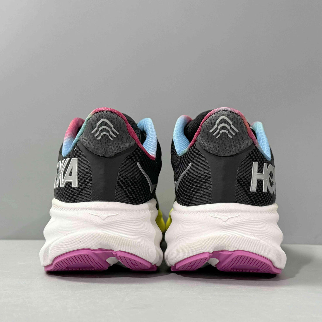 Hoka One One Clifton 9 'Black All Aboard Multi-Color'