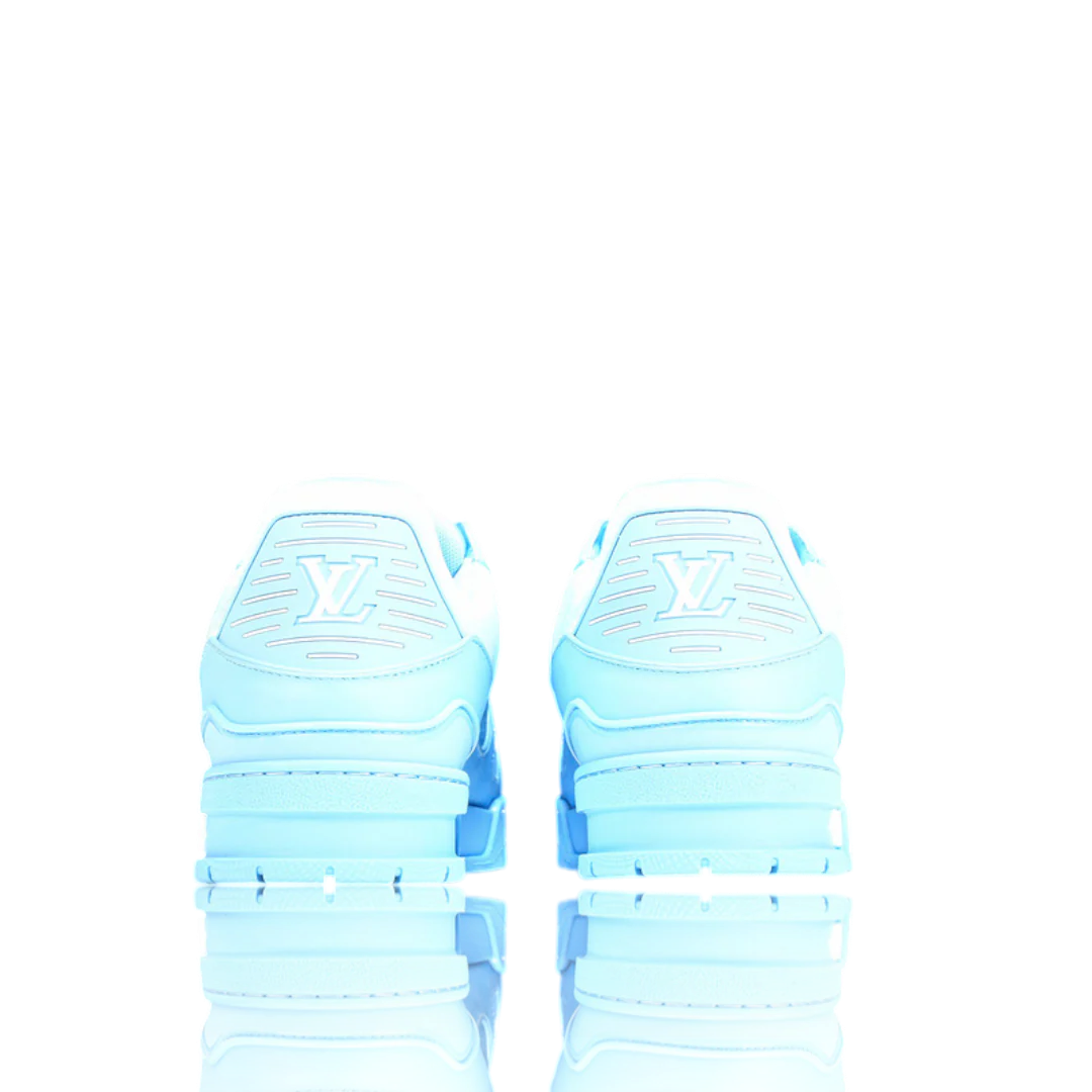 LOUIS VUITTОП TRAINER LOW 'MONOGRAM BLUE EMBOSSED'