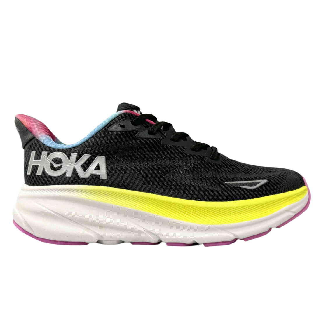 Hoka One One Clifton 9 'Black All Aboard Multi-Color'