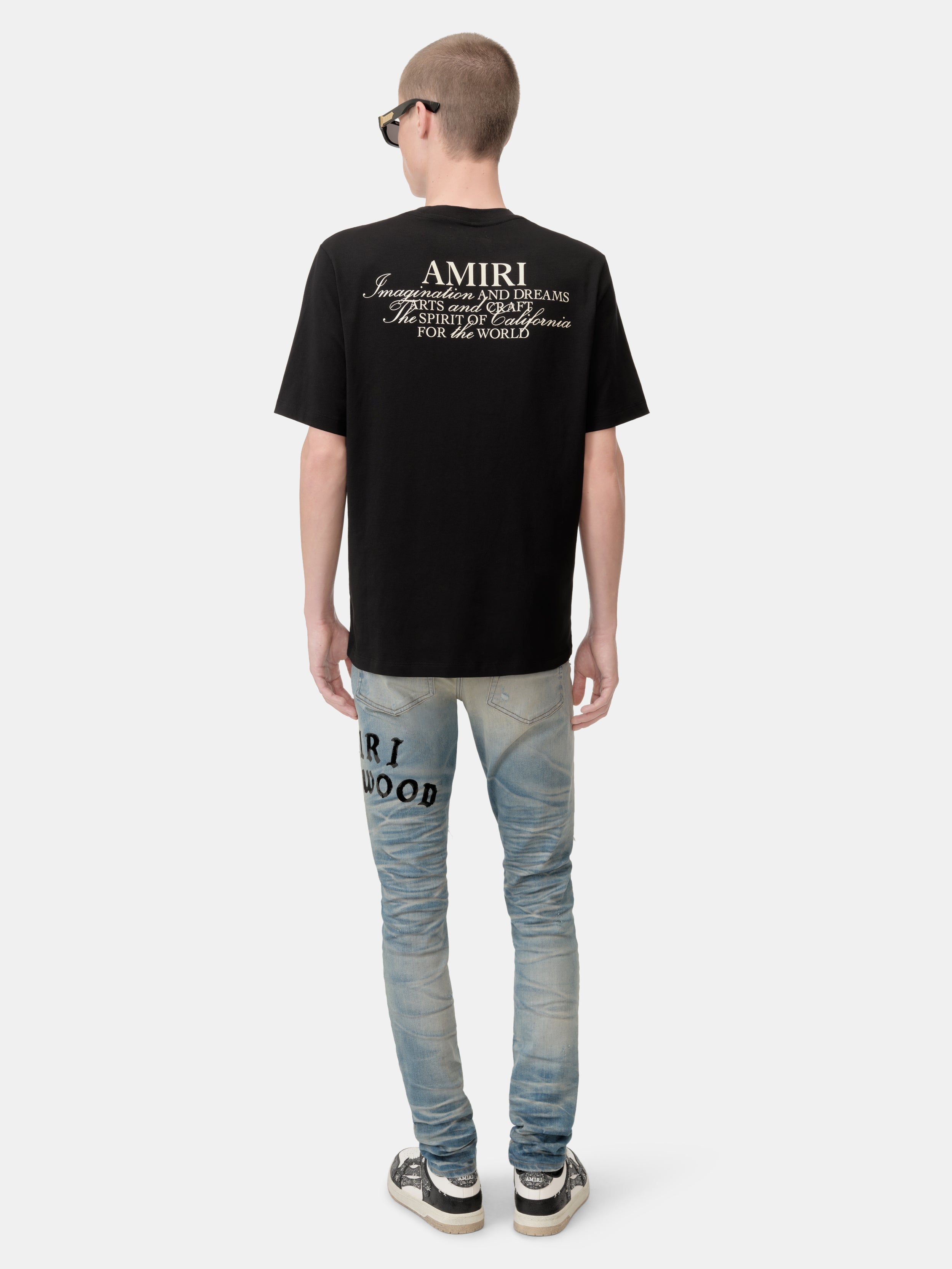 AMIRI HOLLYWOOD REPAIRED JEAN - Honeycomb Indigo