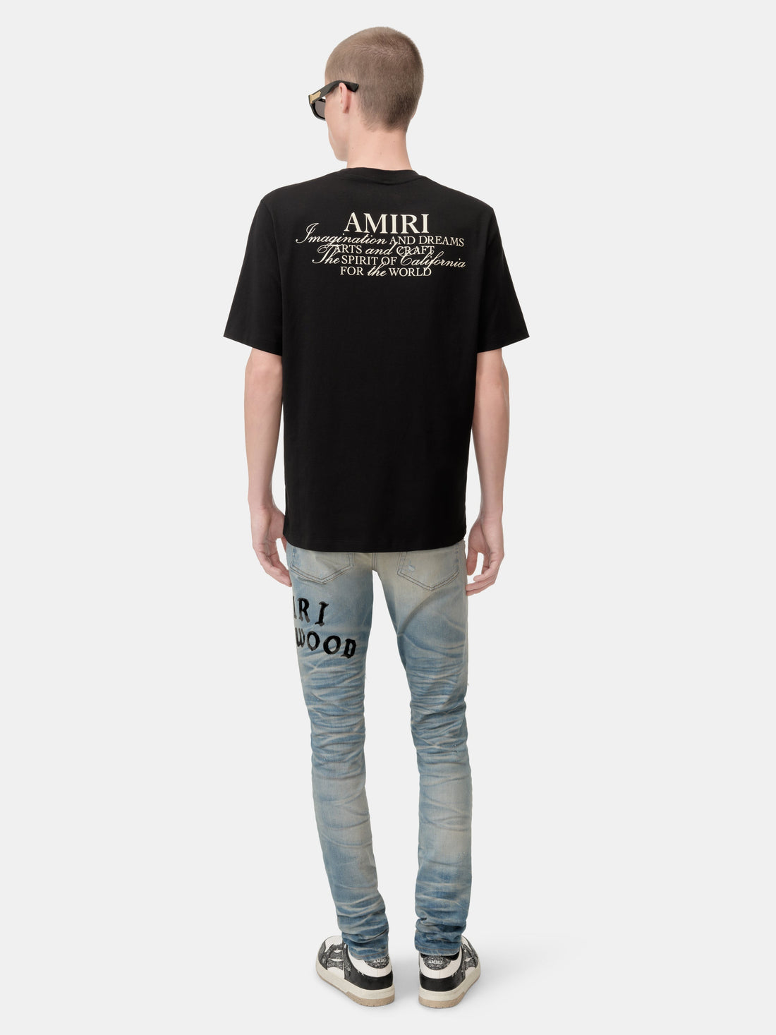 AMIRI HOLLYWOOD REPAIRED JEAN - Honeycomb Indigo