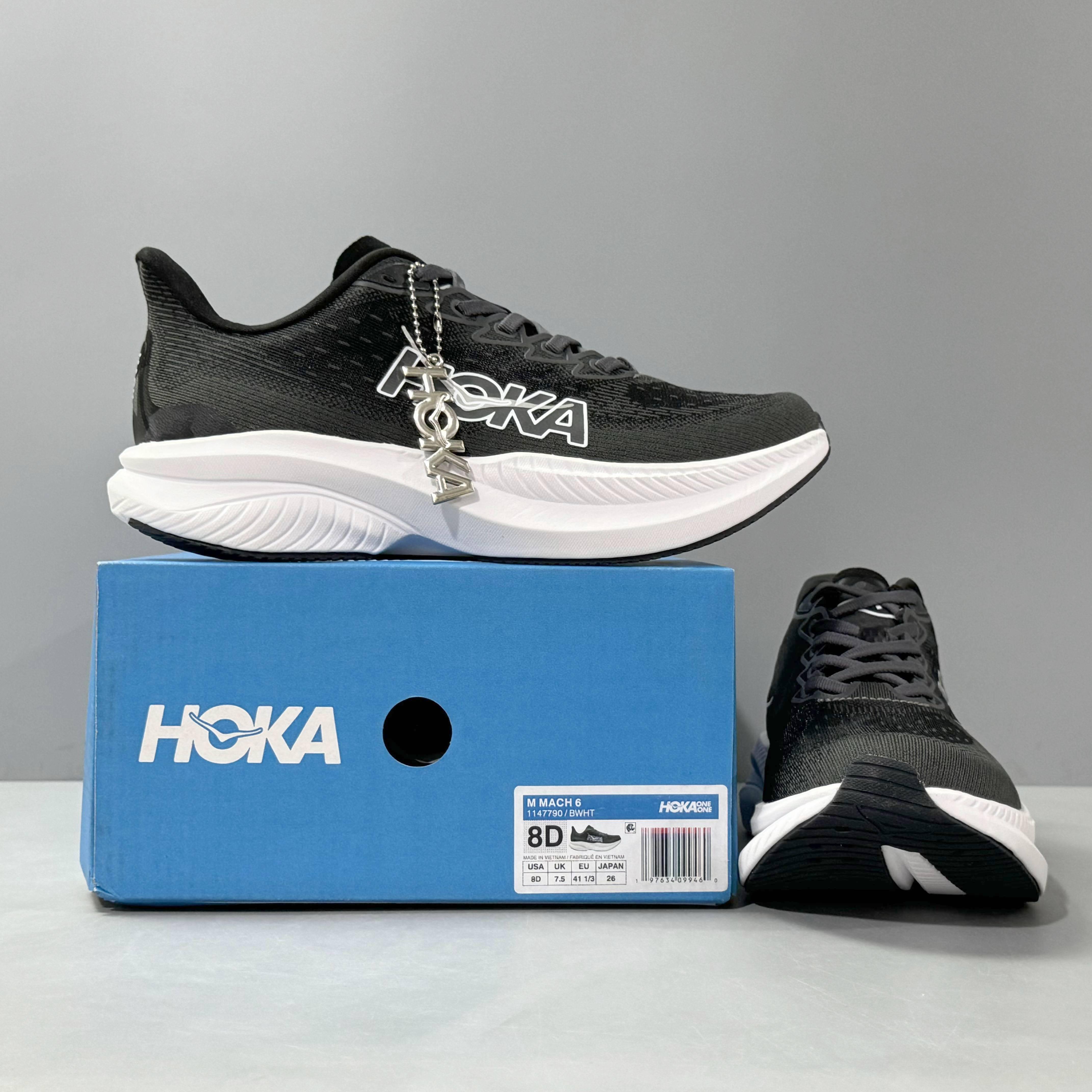 HOKA ONE ONE Mach 6 Wide 'Black White'