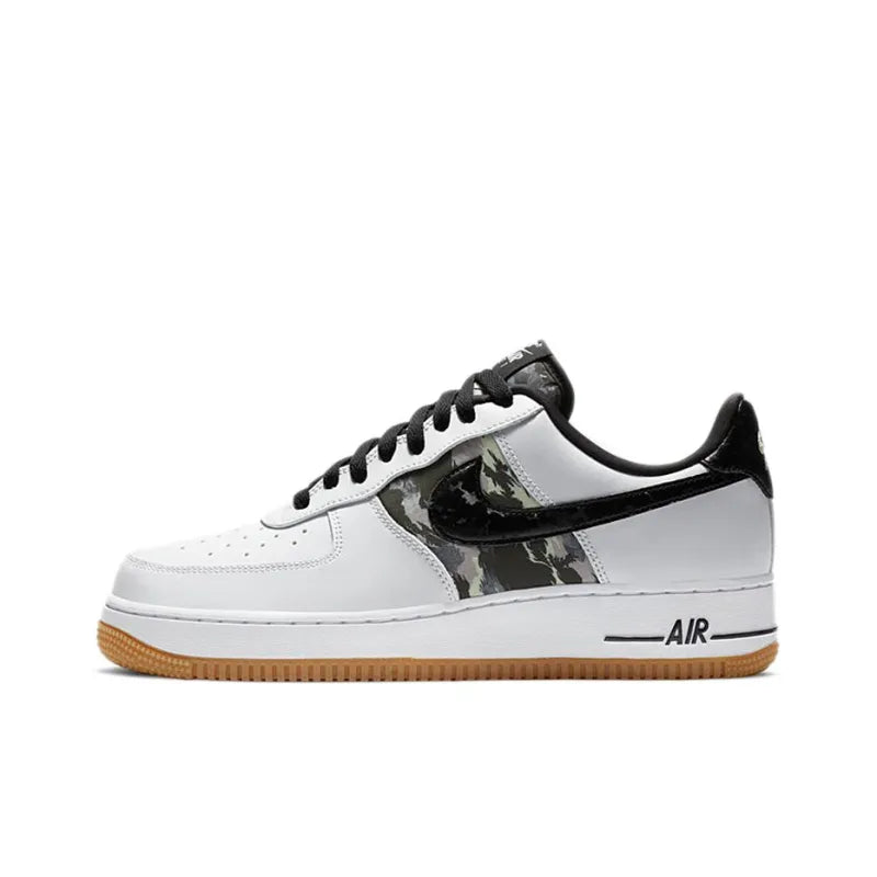 Nike Air Force 1 Low White Ripstop Camo Black Gum