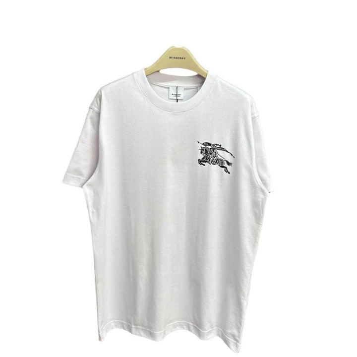 Burberry White T-Shirt Without Collar