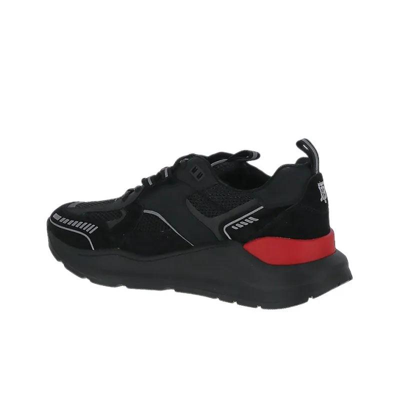 Burberry Sean Low Top Sports Casual Black Red