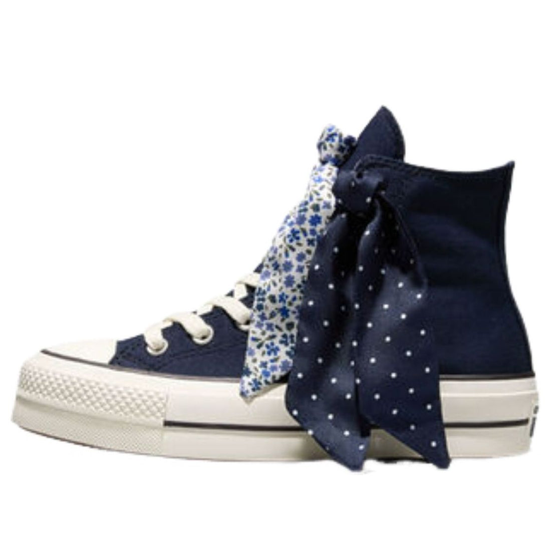 (WMNS) Converse Chuck Taylor All Star Lift Platform Scarf Bow 'Obsidian Blue' A19908C