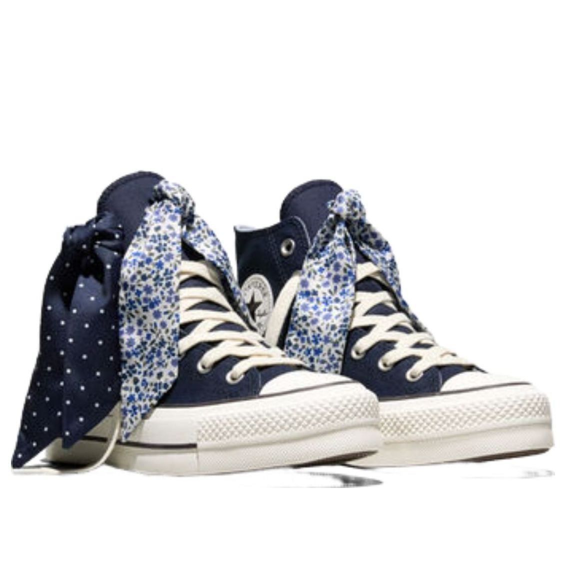 (WMNS) Converse Chuck Taylor All Star Lift Platform Scarf Bow 'Obsidian Blue' A19908C