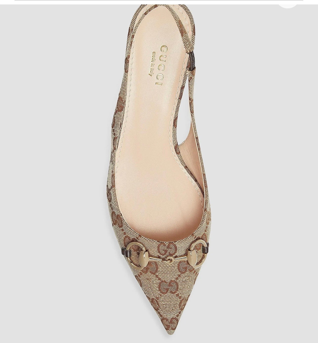 Gucci  Erin 45MM GG Canvas Slingback Pumps