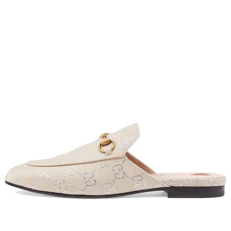 WMNS) Gucci Princetown 'White Silver'