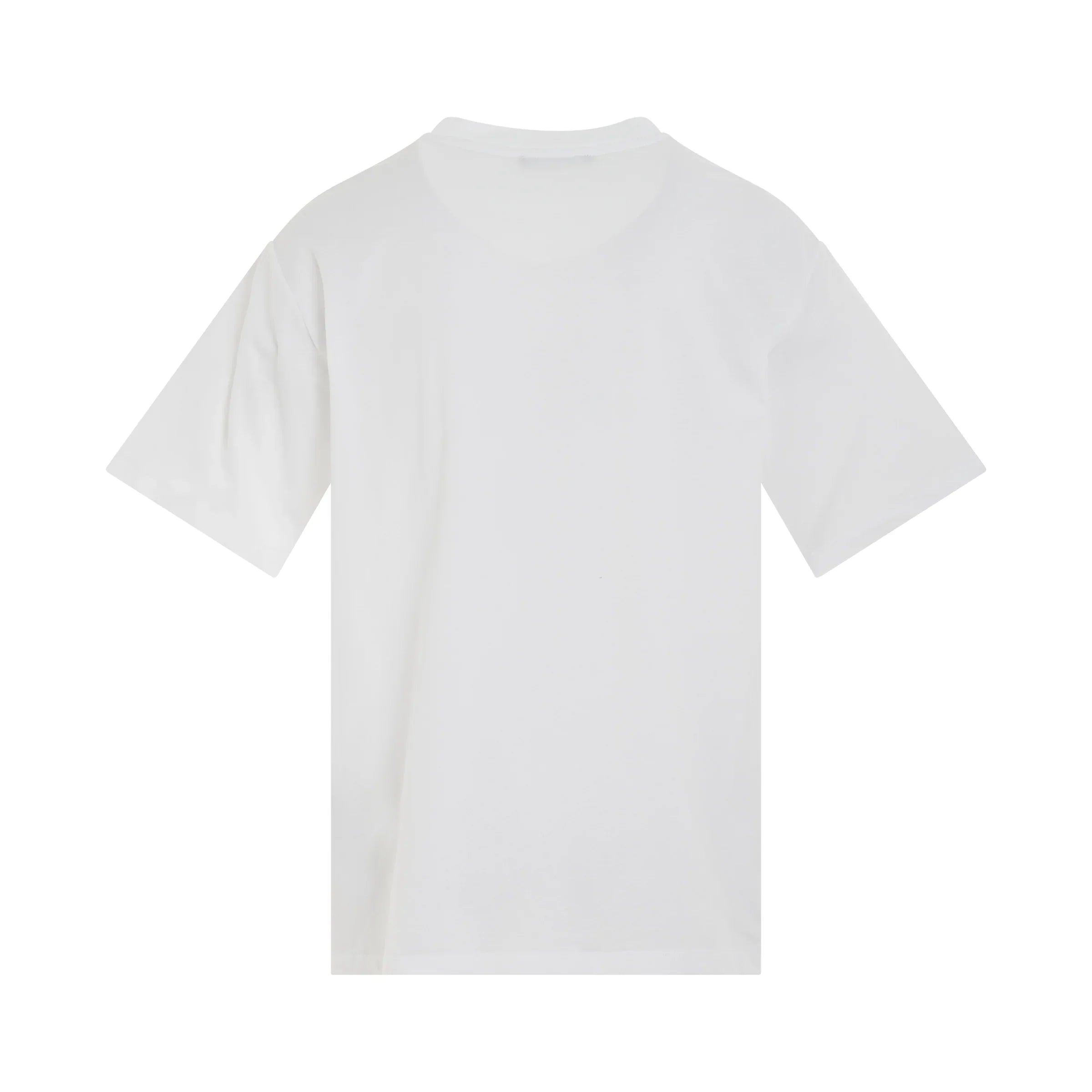 BALMAIN Logo Printed Straight Fit T-shirt in White/Black