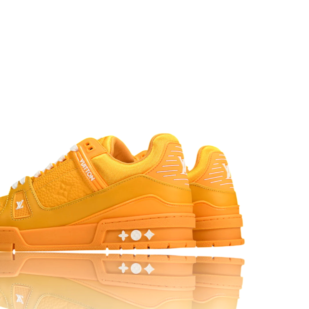LOUIS VUITTОП TRAINER LOW 'MONOGRAM YELLOW EMBOSSED'