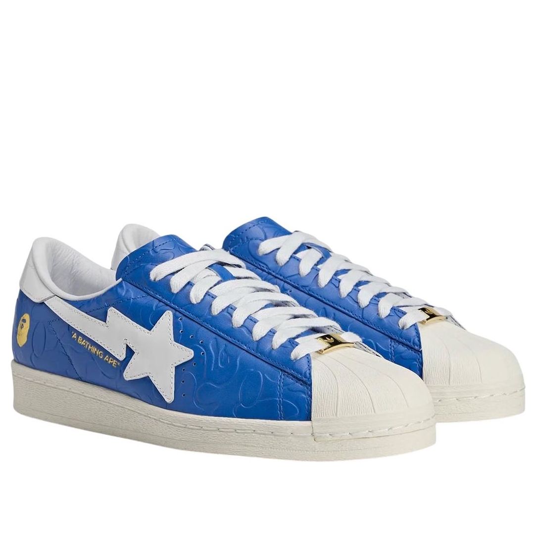 adidas x A Bathing Ape Superstar Vintage 'Blue White' JR2702