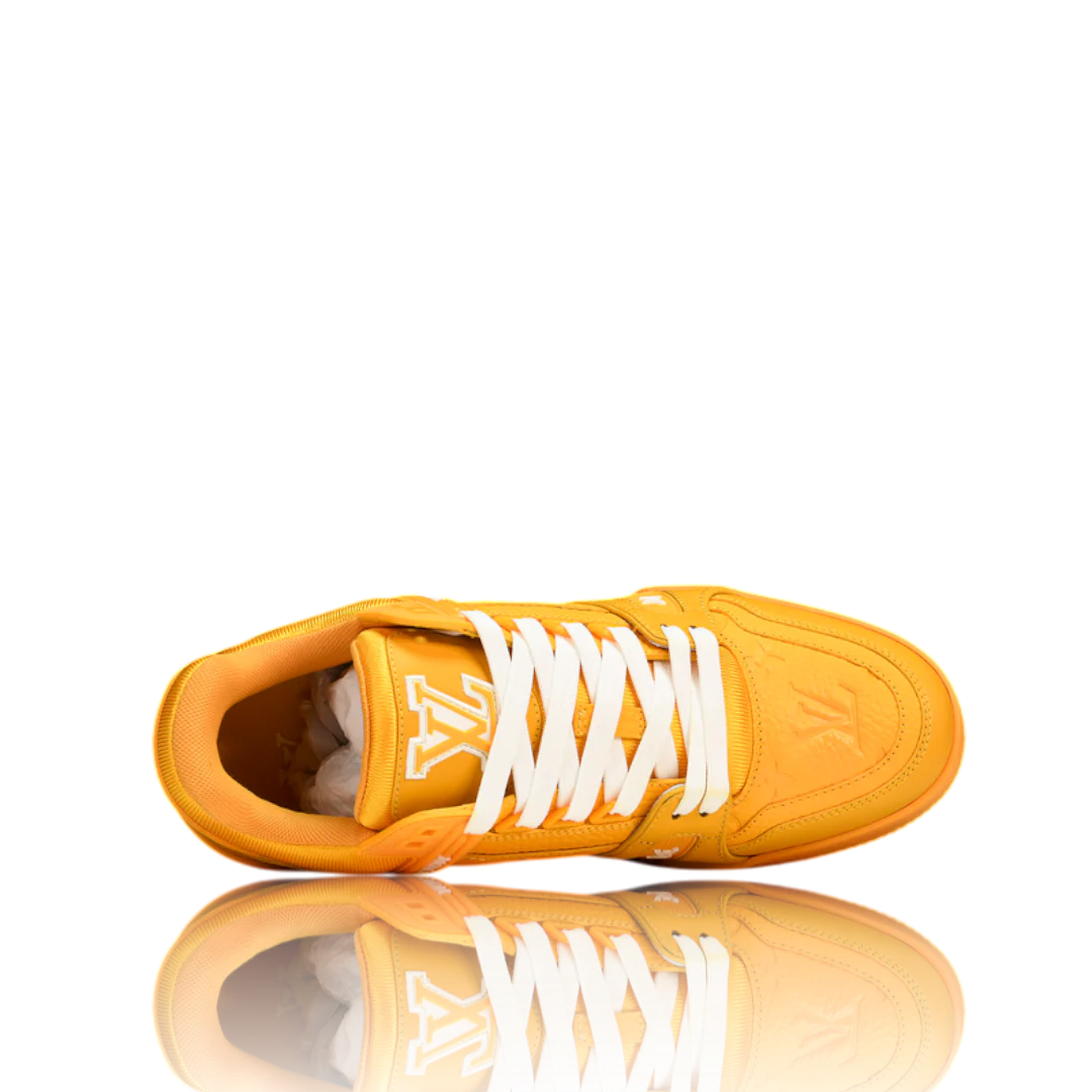 LOUIS VUITTОП TRAINER LOW 'MONOGRAM YELLOW EMBOSSED'