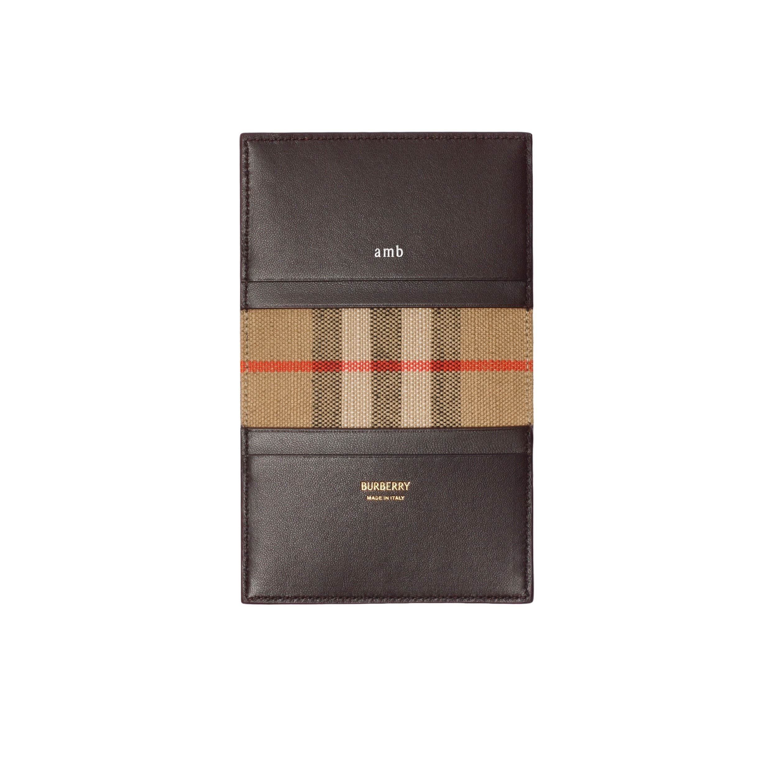 (WMNS) Burberry 26 Bloomsbury Folding Card Case 'Peat Brown Sand Beige' 81204911